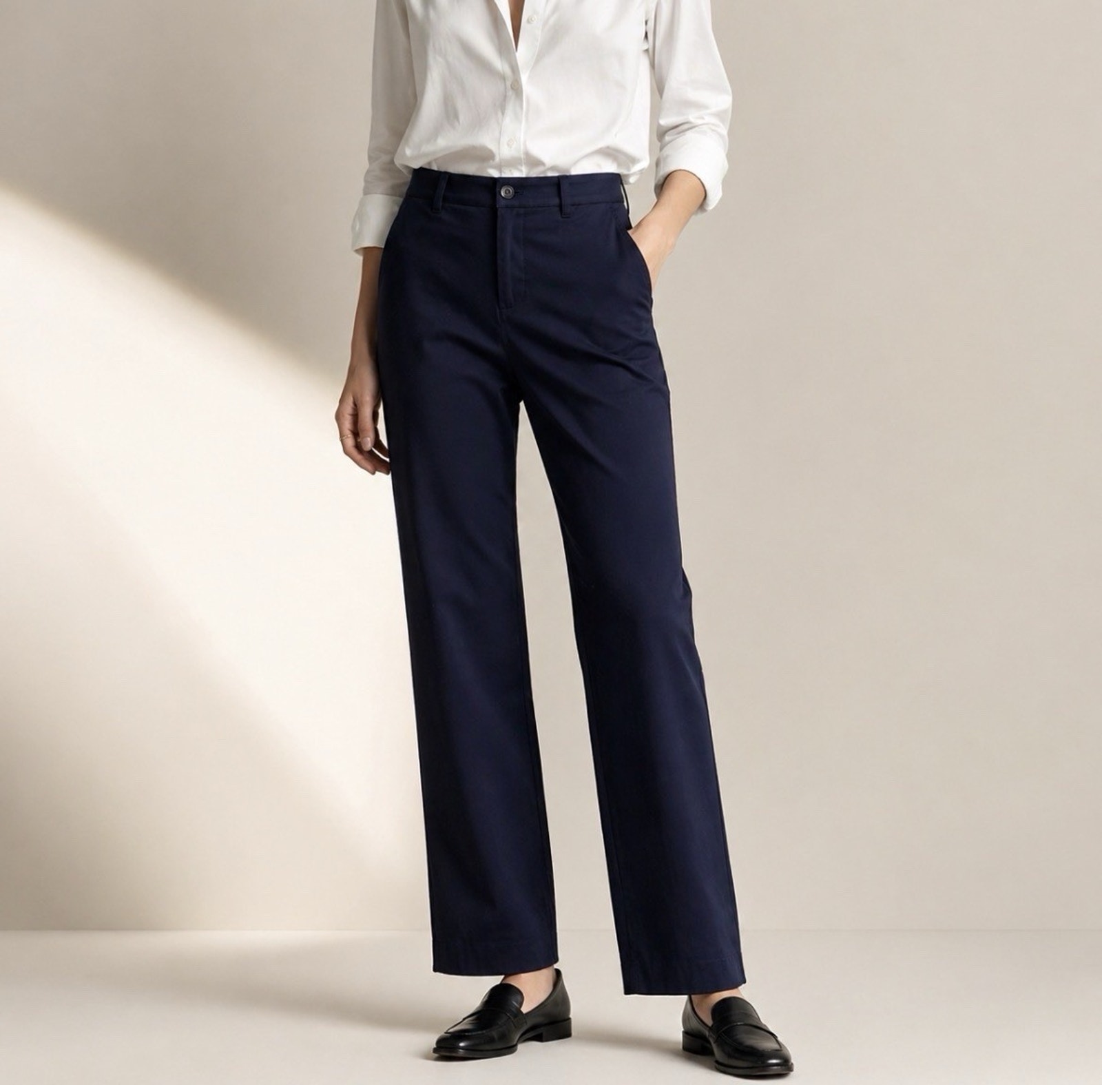Lauren Ralph Lauren Sz 14 Adelle Pocketsstraight Career Black Tailored Trousers